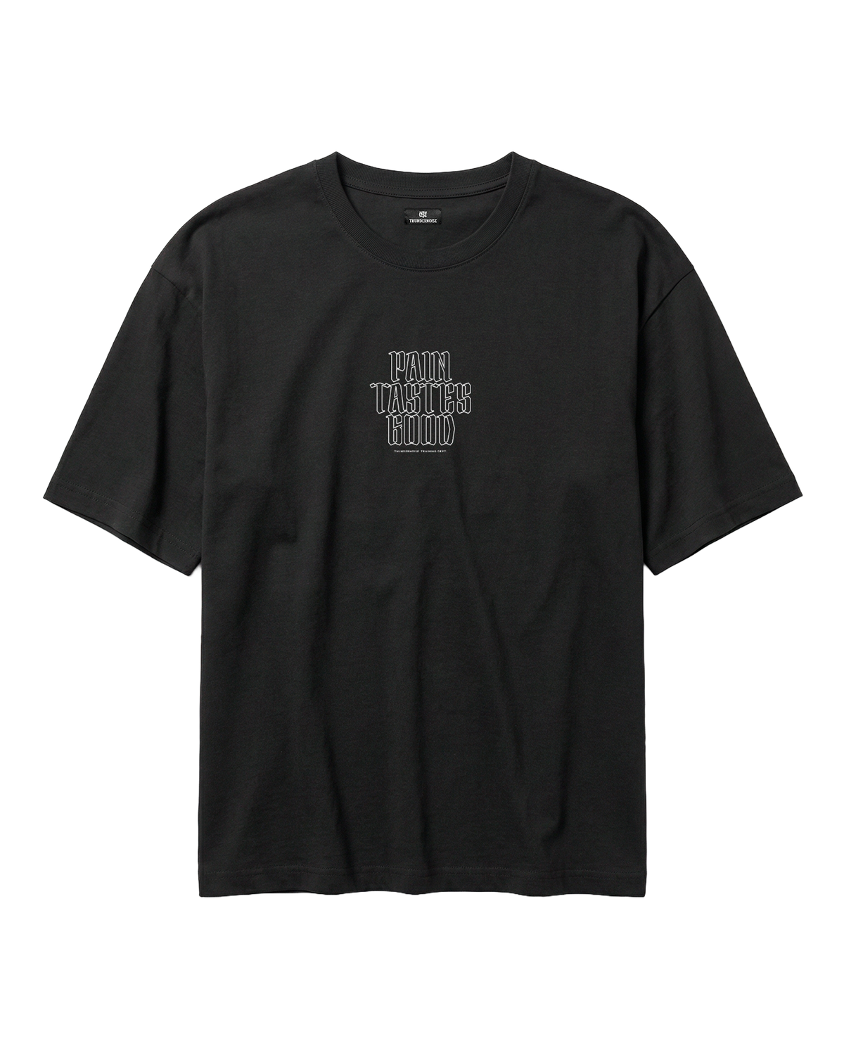 Pain Tastes Good Oversize T-shirt Black - Front — View 3