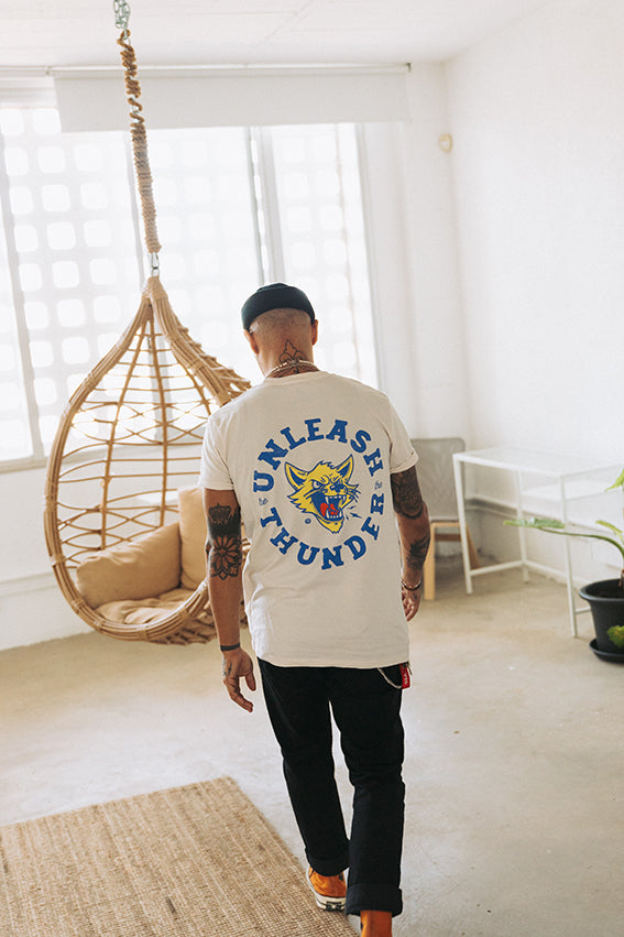 Unleash The Thunder - T-Shirt - Vintage White — View 2