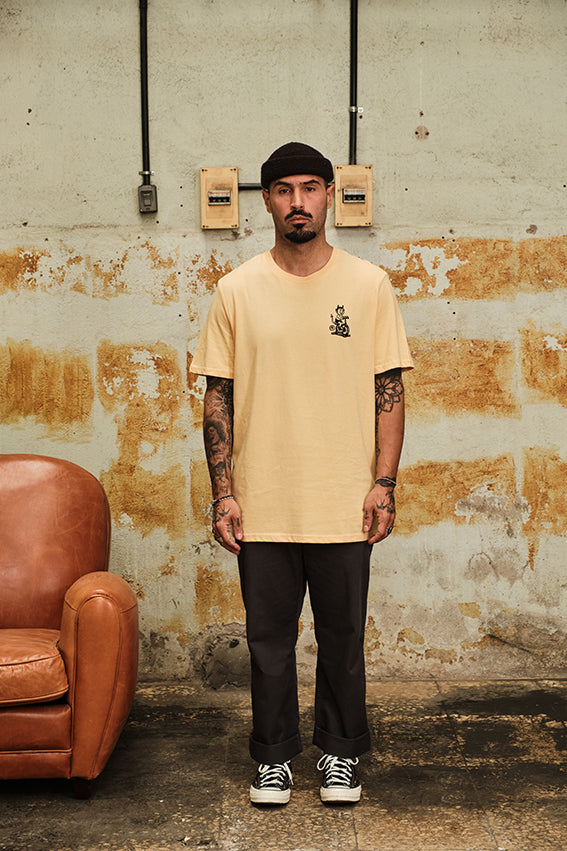 Born to Ride - T-Shirt - Loquat — View 7