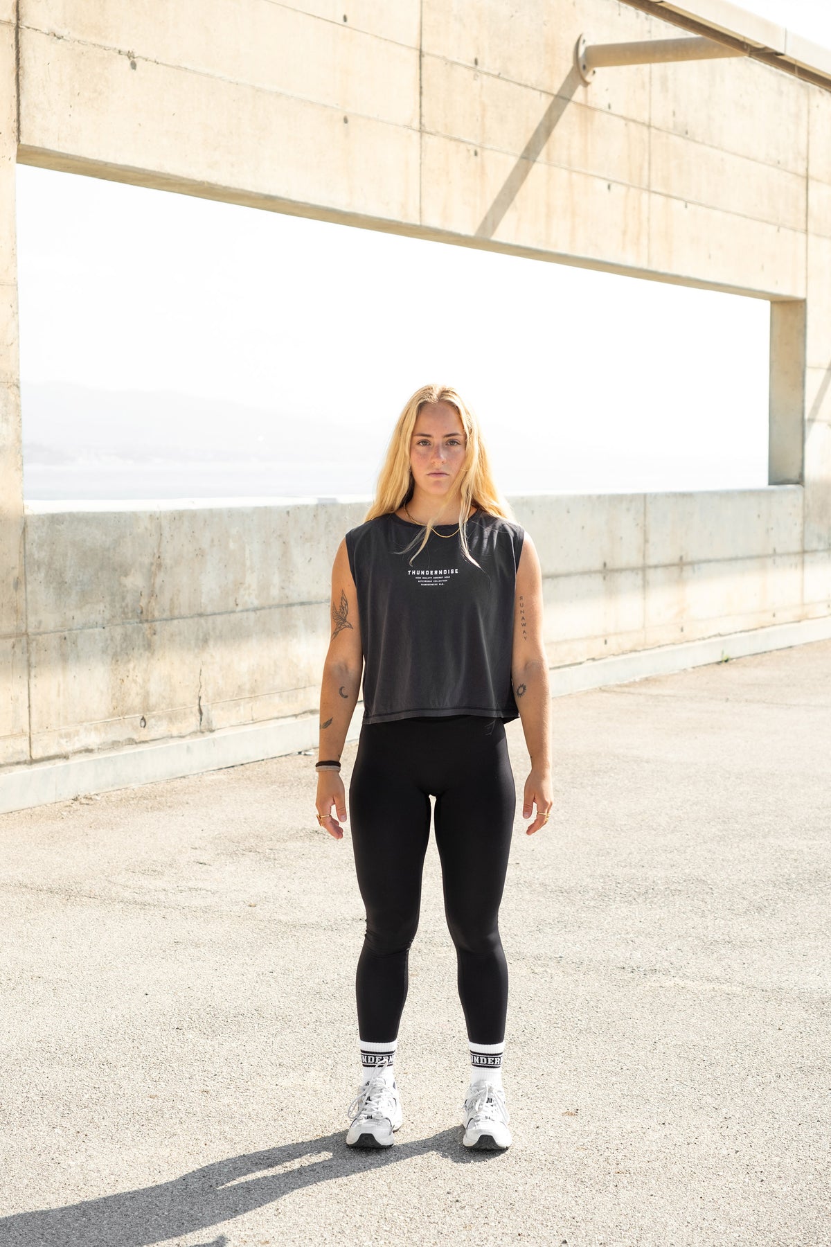 Lift Heavy Run Fast - Cropped Tank Top — View 4
