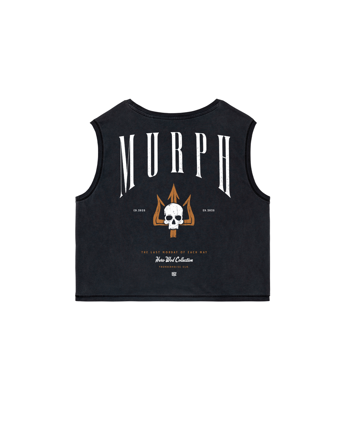 Murph Day Ed. 2025 - Cropped Tank Top - Washed Black — View 1