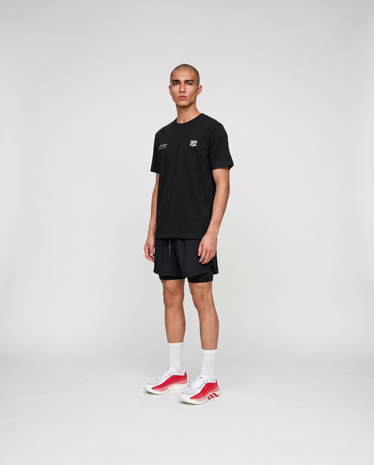 Pay to Suffer T-Shirt Black - model three quarter — View 3