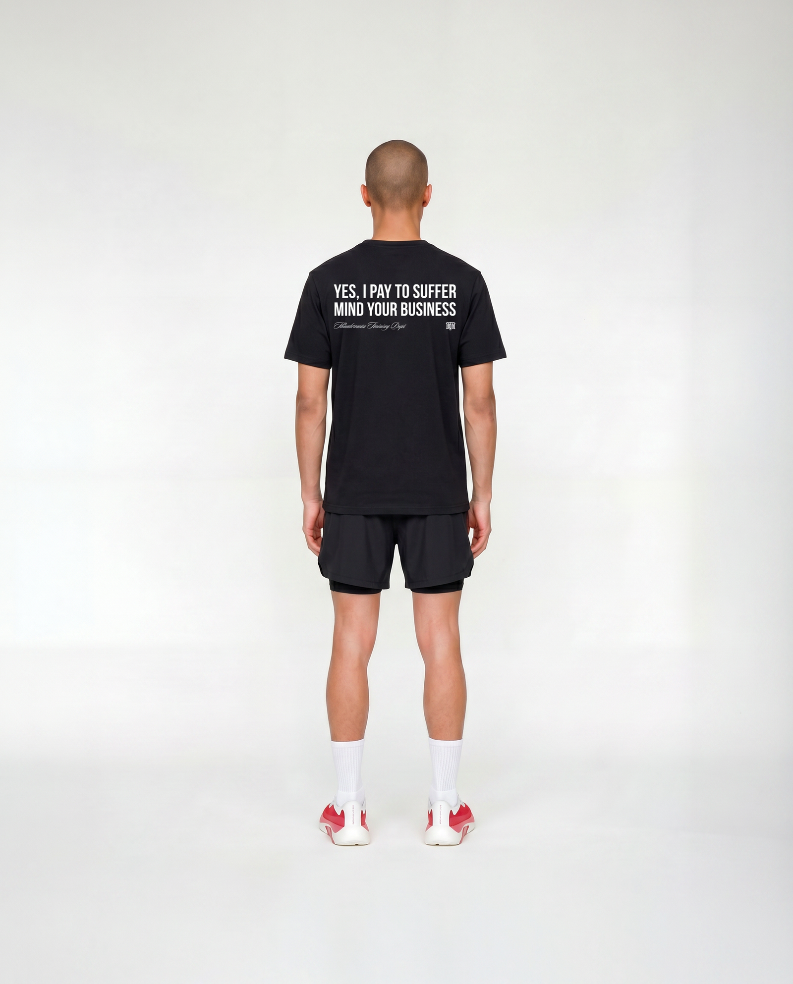 Pay to Suffer T-Shirt Black - model back — View 4
