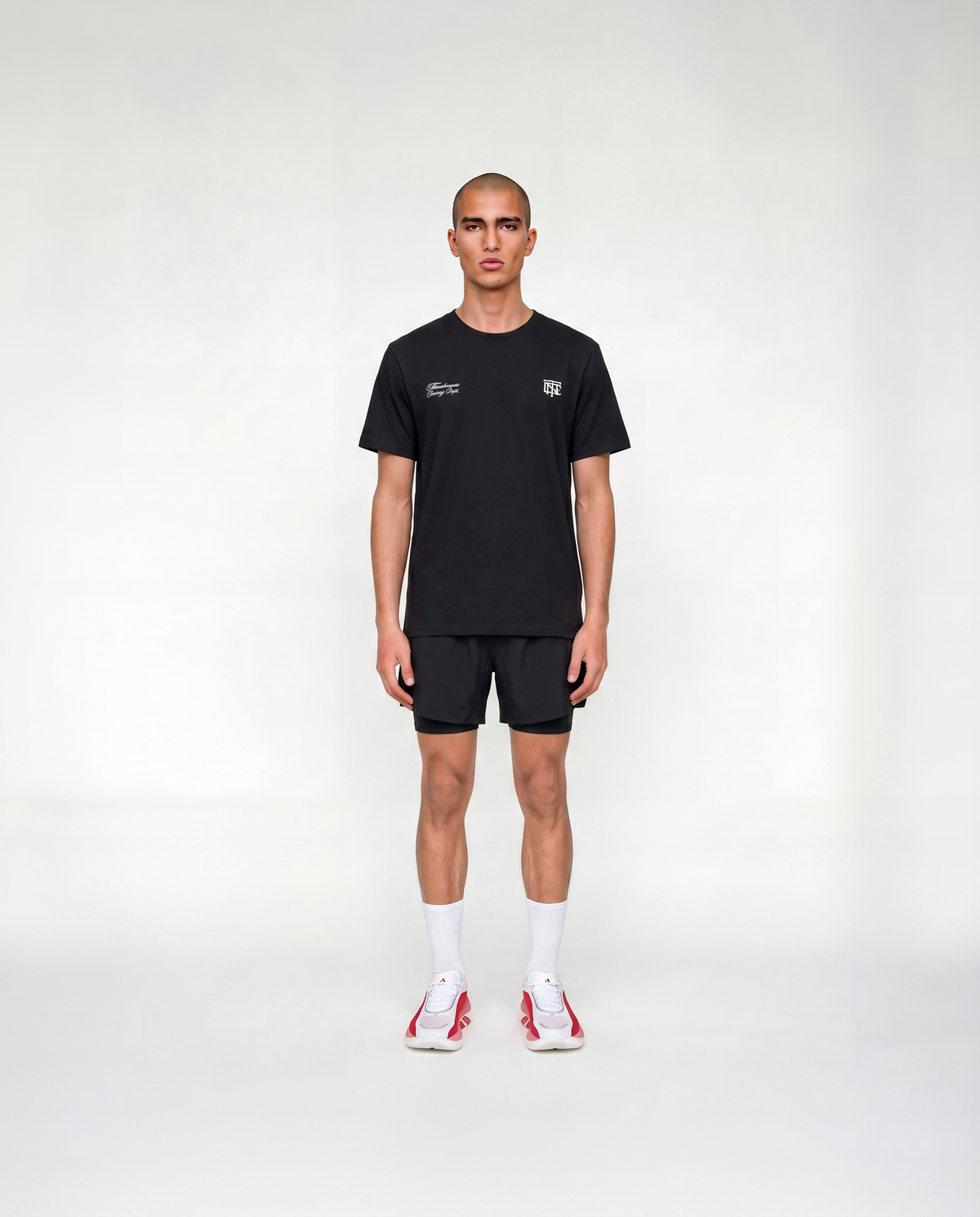 Pay to Suffer T-Shirt Black - model front — View 2