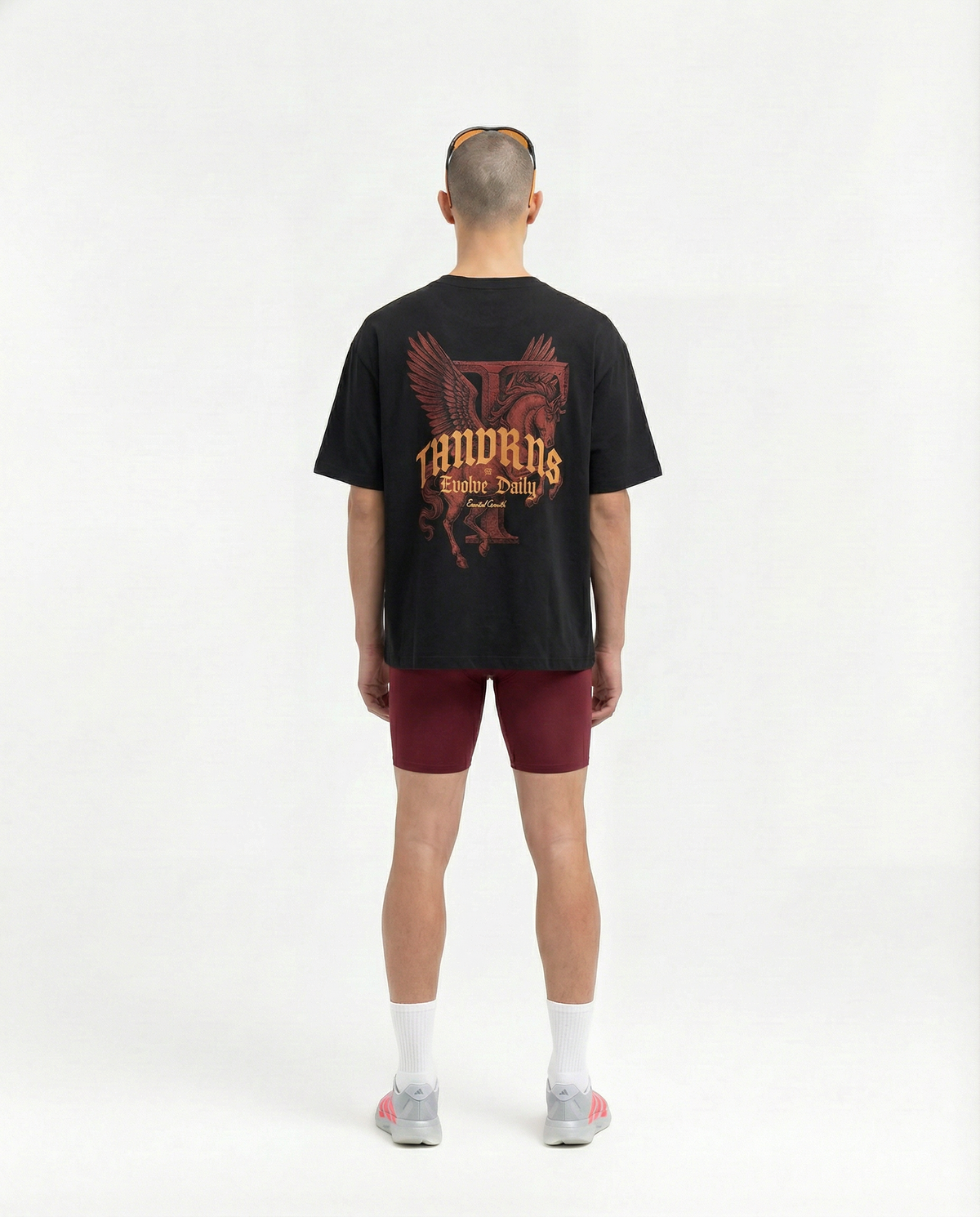 Pegasus Relaxed T-Shirt - Black — View 5