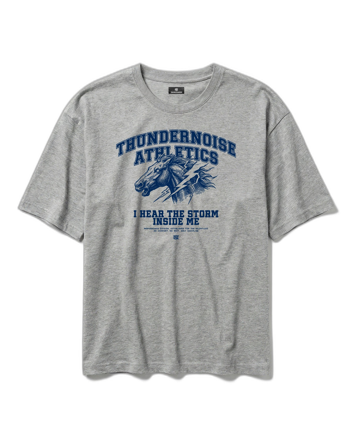 Storm Within Relaxed Tee Grey - Flat Lay — View 1
