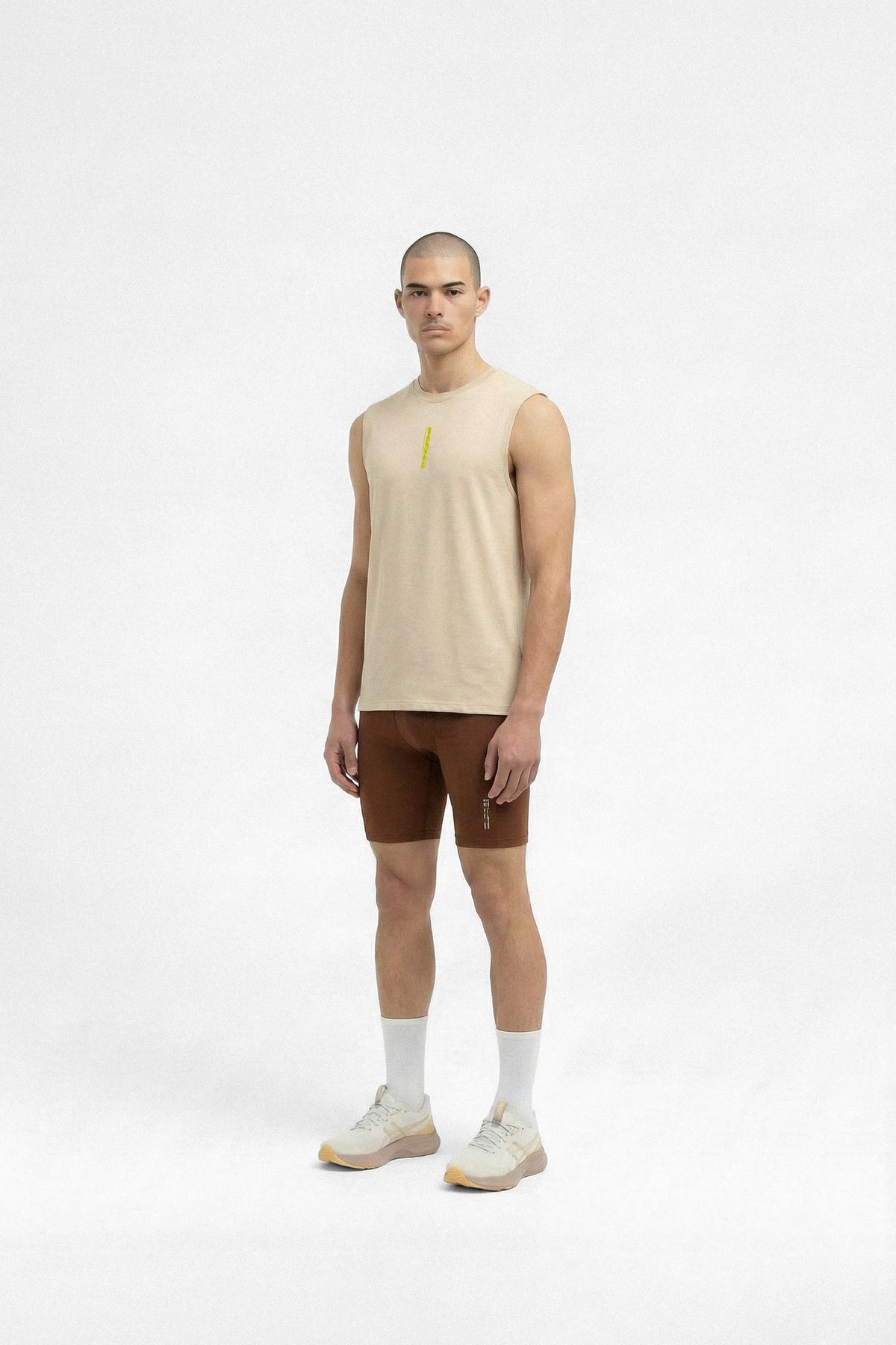 Vapor Pace Runner Tank Top - Light Sand — View 3
