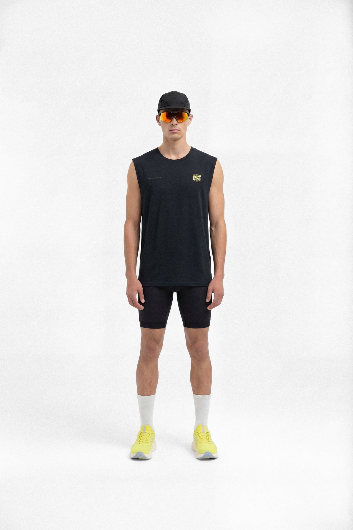 Vapor Logo Tank Top - Black — View 5