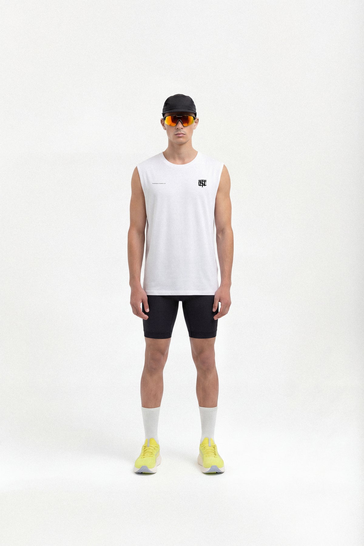 Vapor Logo Tank Top - White — View 5