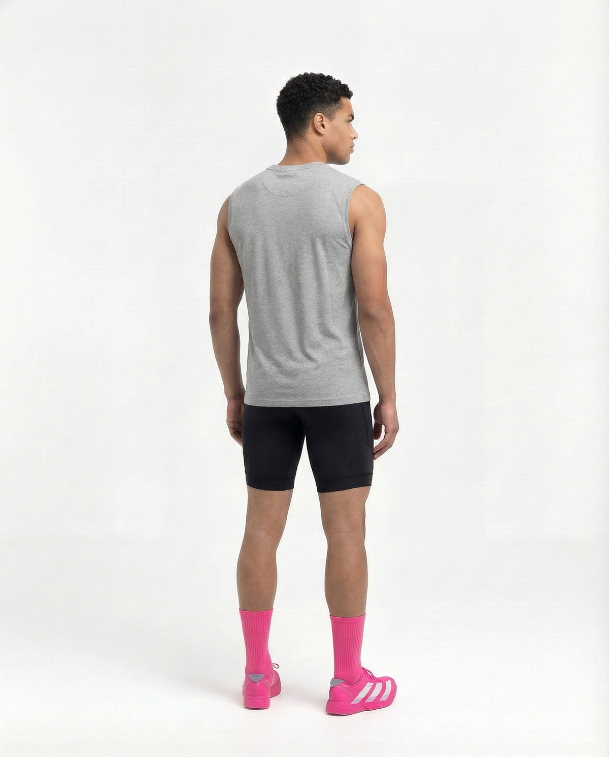 Hybrid Mindset Tank Top - Heather Grey — View 4