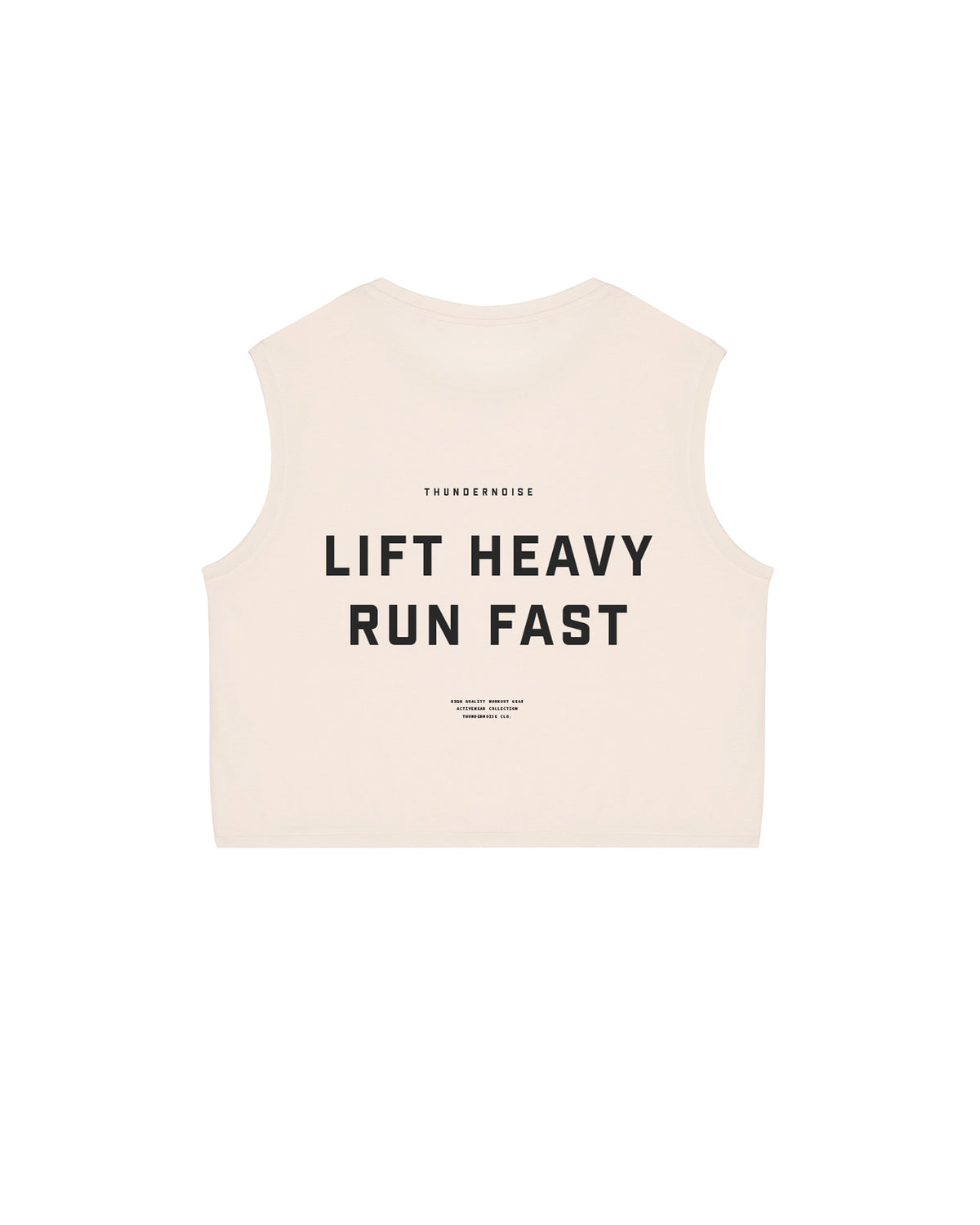 Lift Heavy Run Fast - Cropped Tank Top — View 1