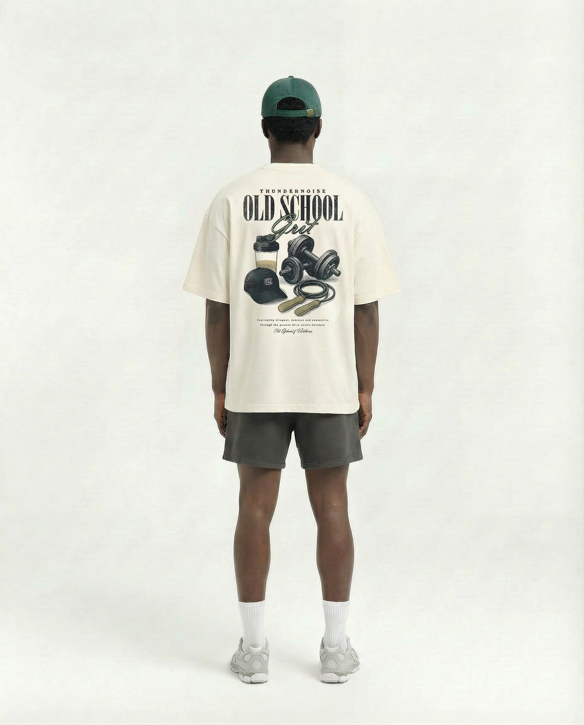Old School Grit Oversize T-shirt - Off White — View 4
