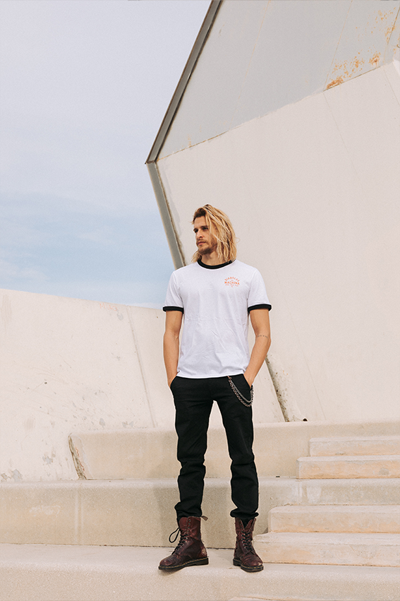 Diabolus ex Machina - Ringer T-Shirt - White — View 5