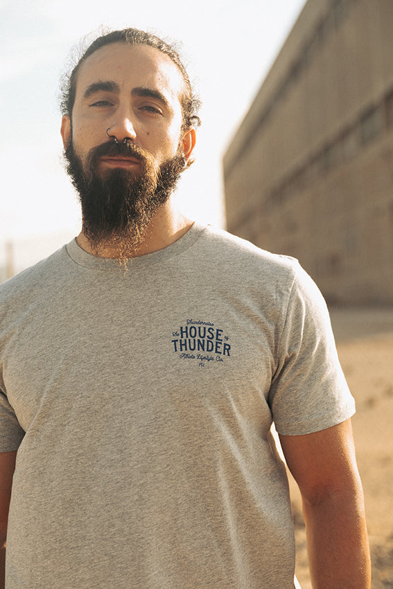 The House of Thunder - T-Shirt - Heather Grey — View 3
