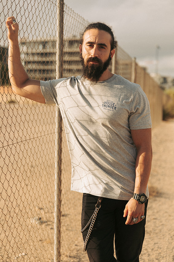 The House of Thunder - T-Shirt - Heather Grey — View 7