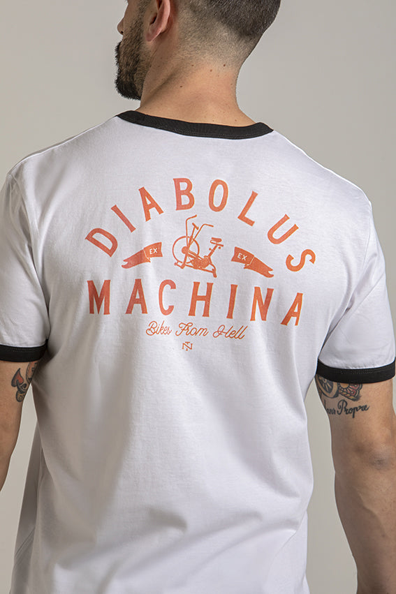 Diabolus ex Machina - Ringer T-Shirt - White — View 10