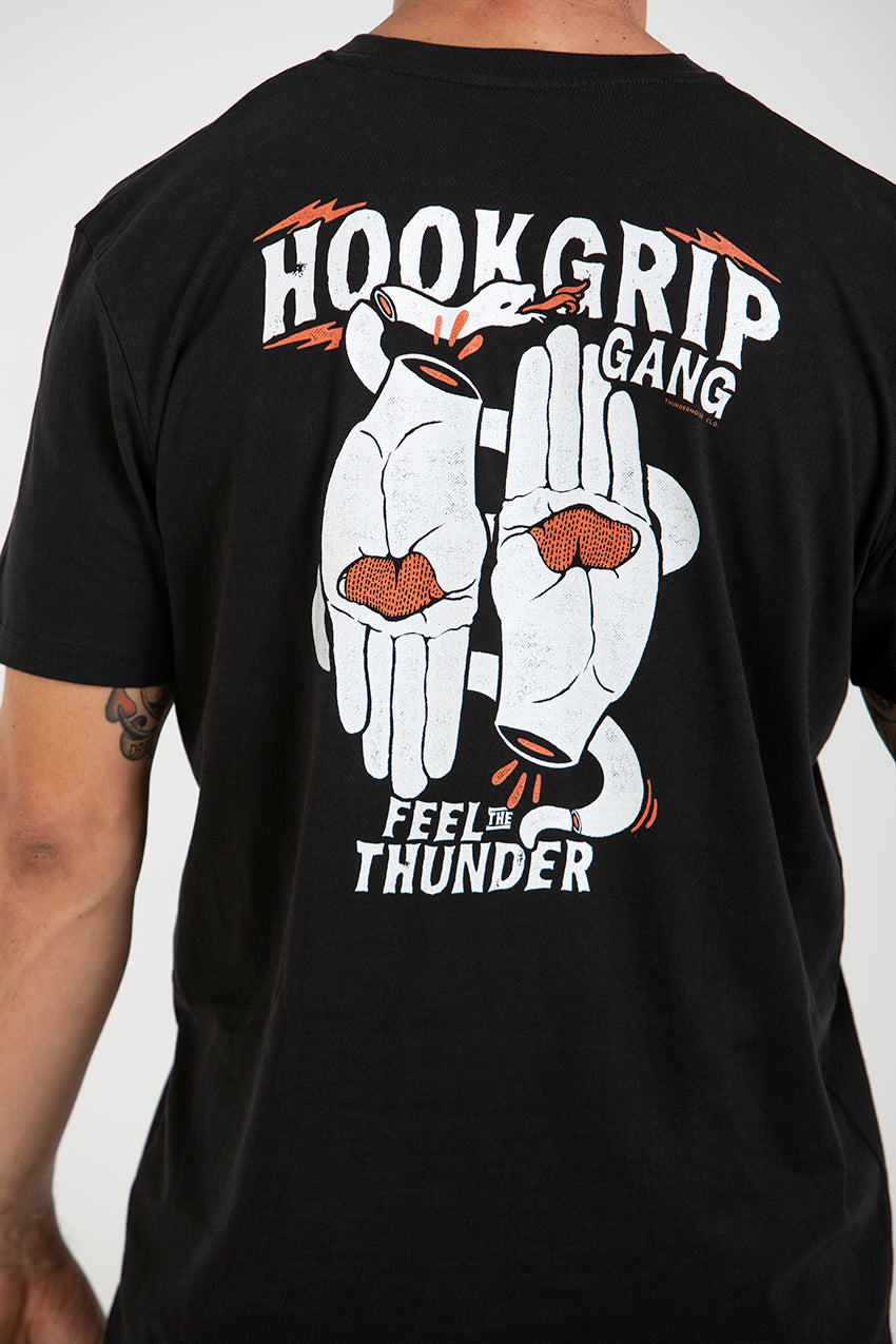 Hookgrip Gang - T-Shirt - Black — View 1