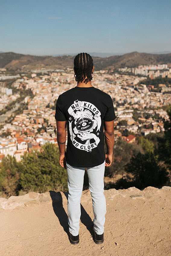 No Kilos No Glory - T-Shirt - Black — View 4