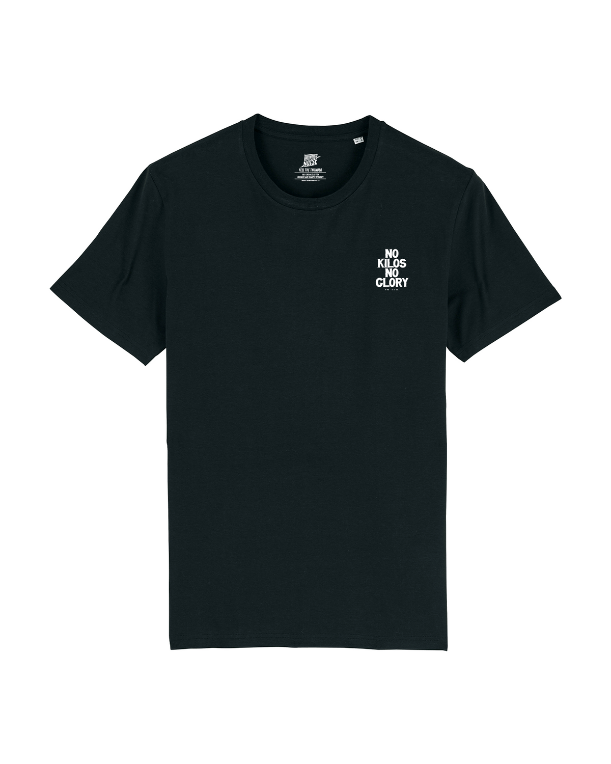 No Kilos No Glory - T-Shirt - Black — View 6
