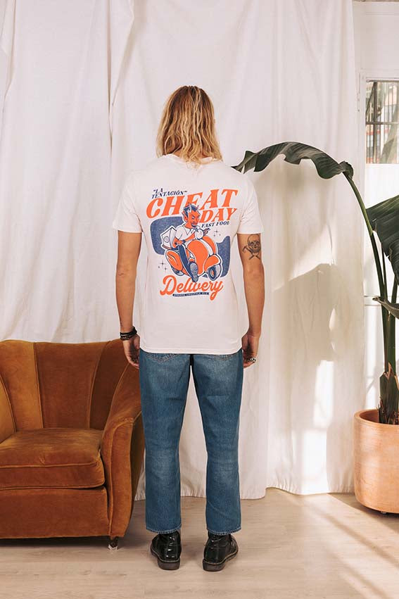 Cheat Day - T-Shirt - Vintage White — View 3