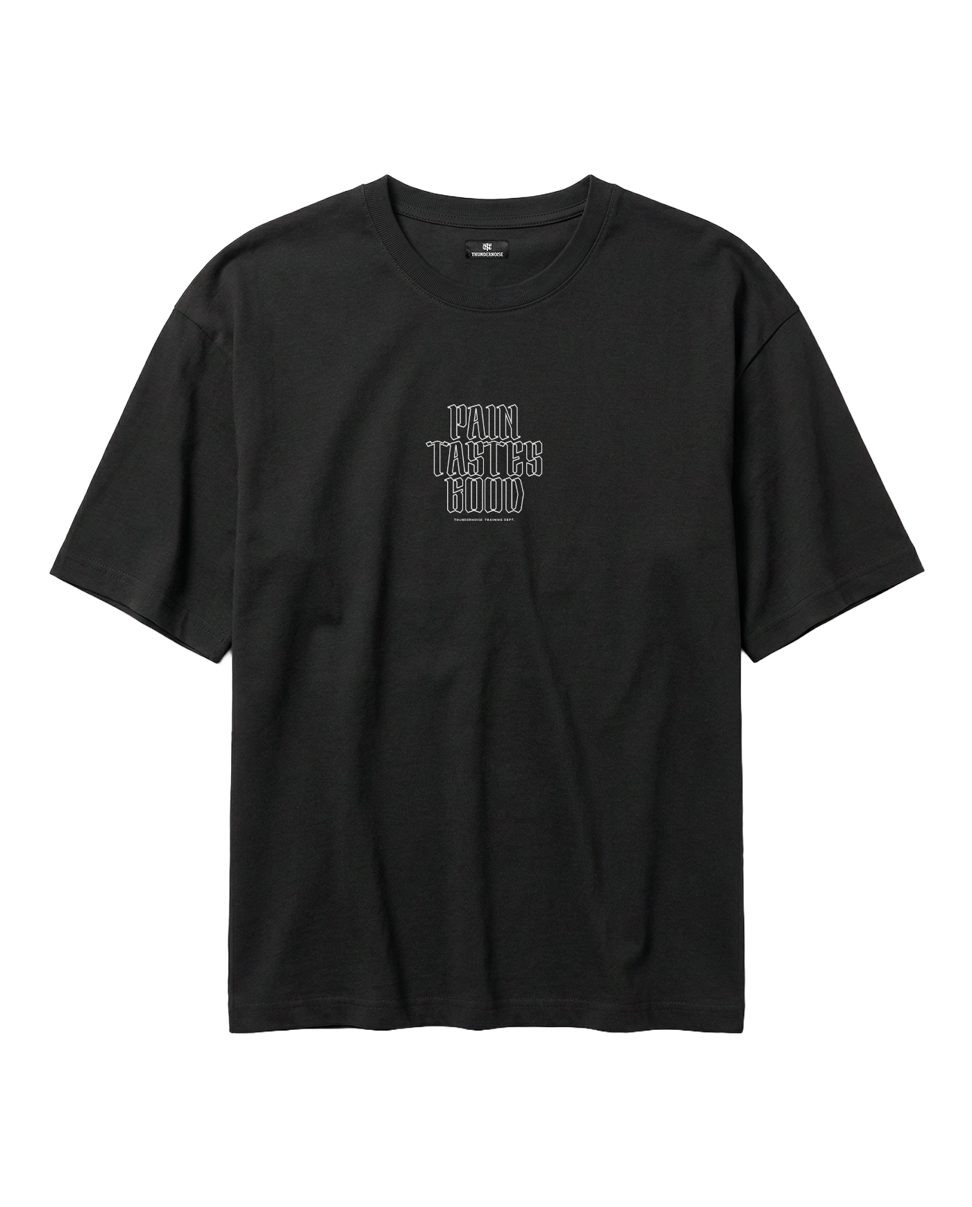 Pain Tastes Good Oversize T-shirt Black - Front