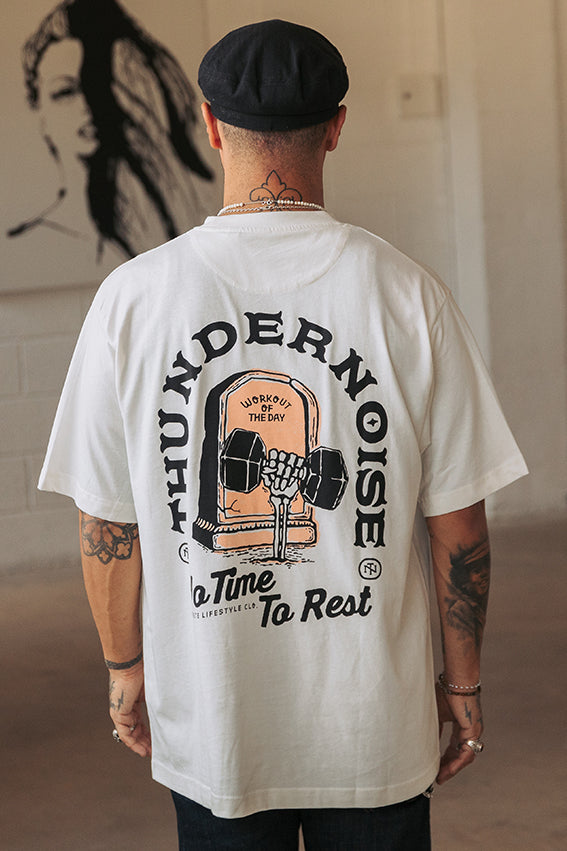 No Time To Rest Oversize T-shirt - Off White