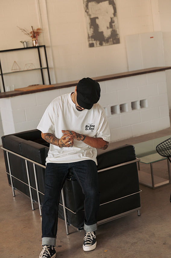 No Time To Rest Oversize T-shirt - Off White