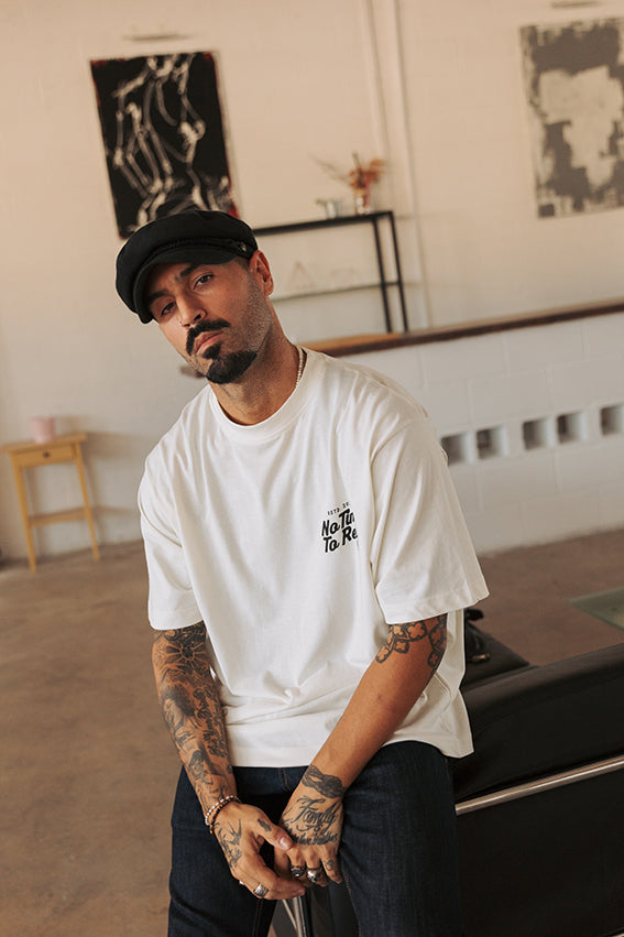 No Time To Rest Oversize T-shirt - Off White