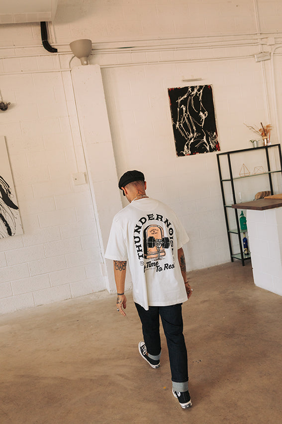 No Time To Rest Oversize T-shirt - Off White