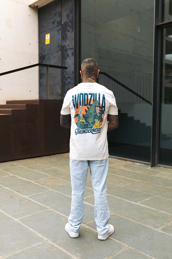 Wodzilla T-Shirt - Vintage White — View 4
