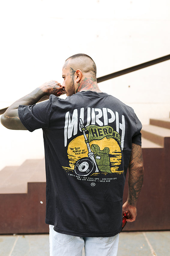 Murph Day - Hero Wod T-Shirt Ed.2023 - Washed Black