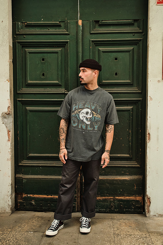 Heavy Reps Only - Oversize T-Shirt - Washed Dark Grey — View 4
