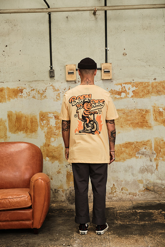 Born to Ride - T-Shirt - Loquat — View 6
