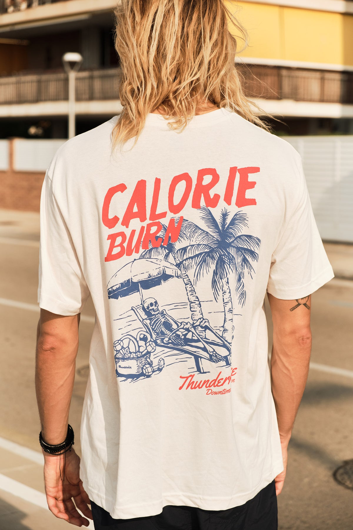 Calorie Burn - Relaxed T-Shirt - Off White — View 2
