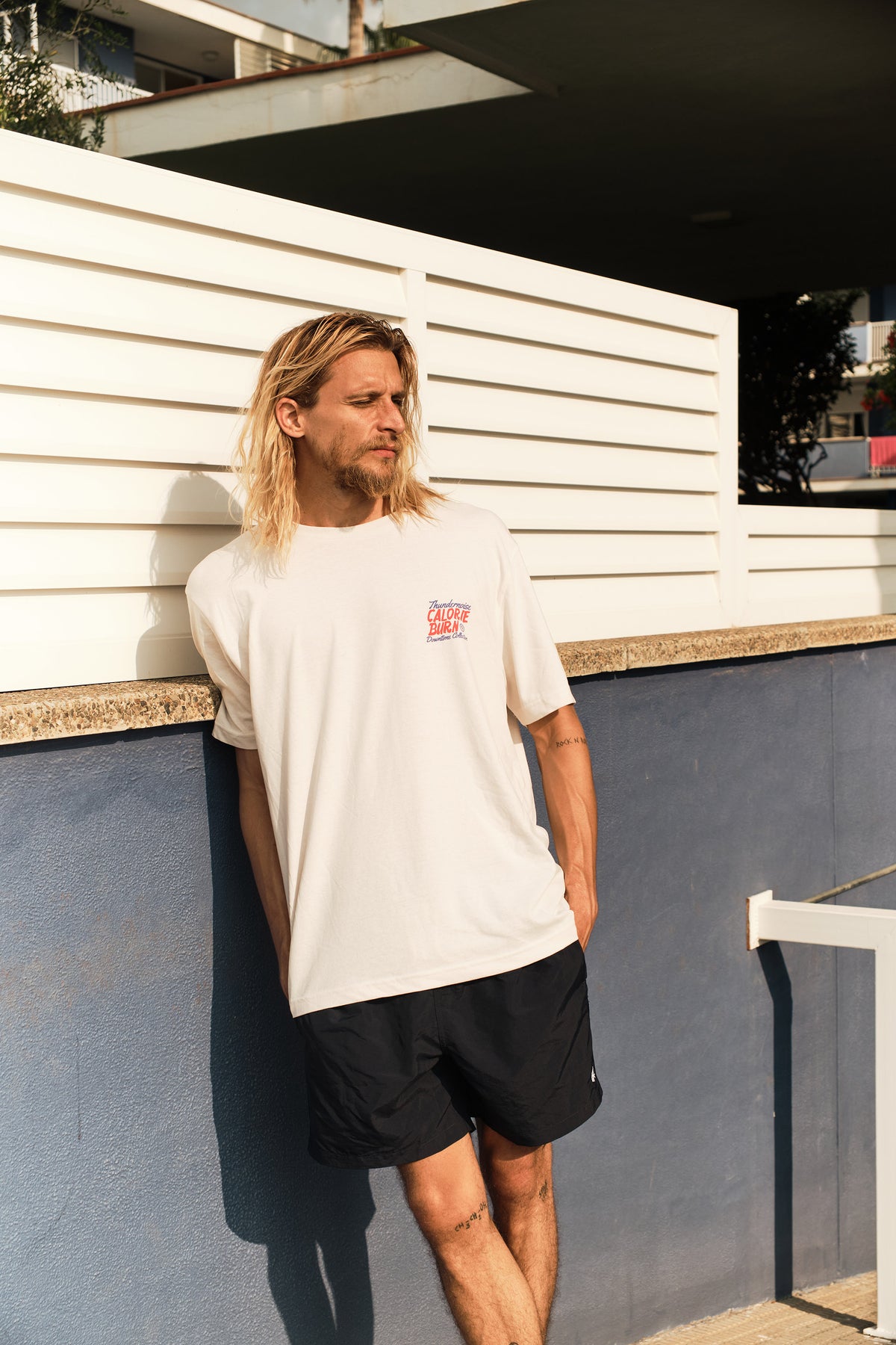 Calorie Burn - Relaxed T-Shirt - Off White — View 5
