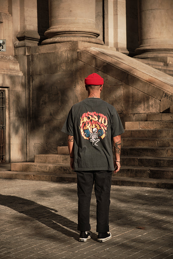 Ass to Grass Oversize T-shirt - Washed Dark Grey