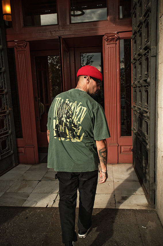 Lift & Conquer Oversize T-shirt - Washed Green