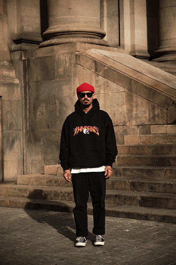 Ass to Grass Oversize Hoodie - Black