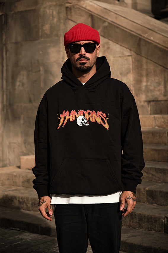 Ass to Grass Oversize Hoodie - Black — View 3
