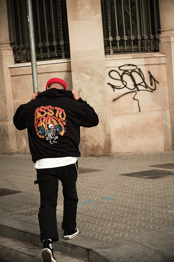 Ass to Grass Oversize Hoodie - Black — View 7
