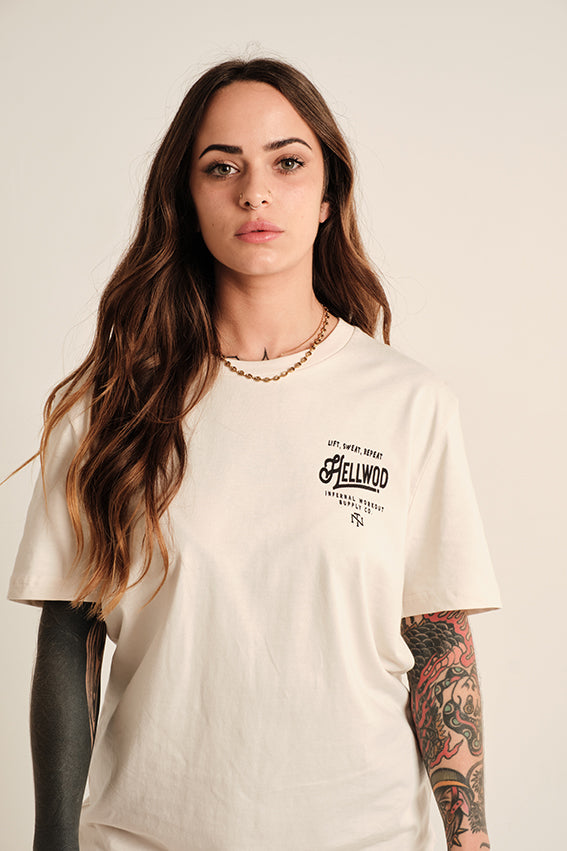 Hellwod - T-Shirt - Vintage White — View 2
