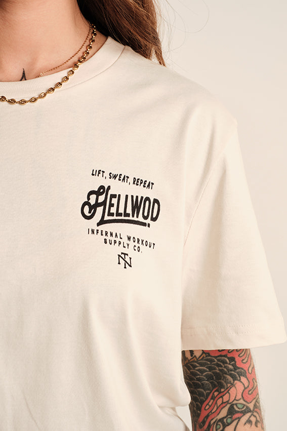 Hellwod - T-Shirt - Vintage White — View 3
