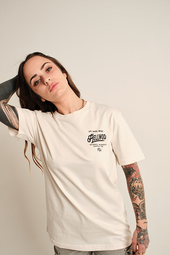 Hellwod - T-Shirt - Vintage White — View 6
