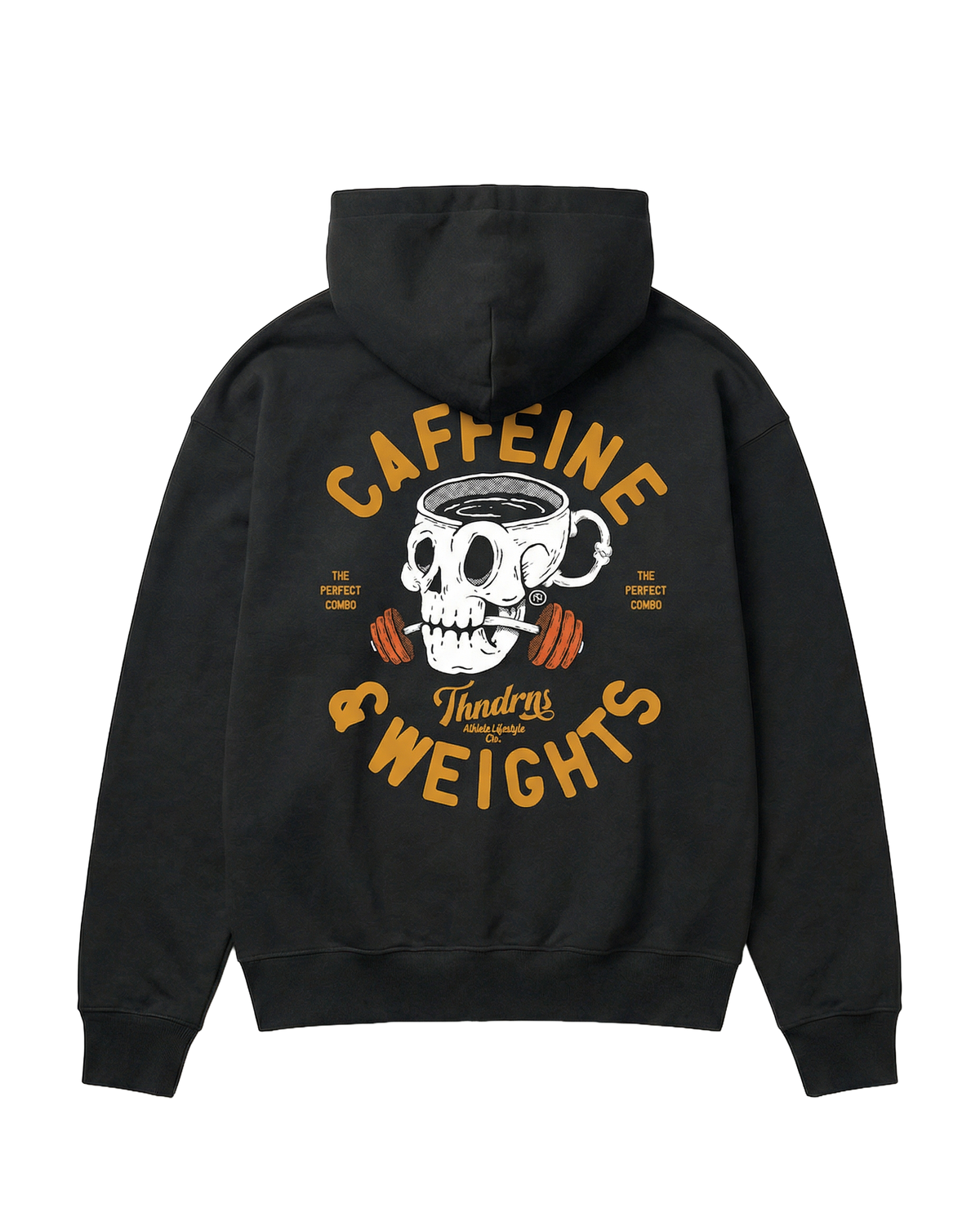 Caffeine & Weights Oversize Hoodie - Black