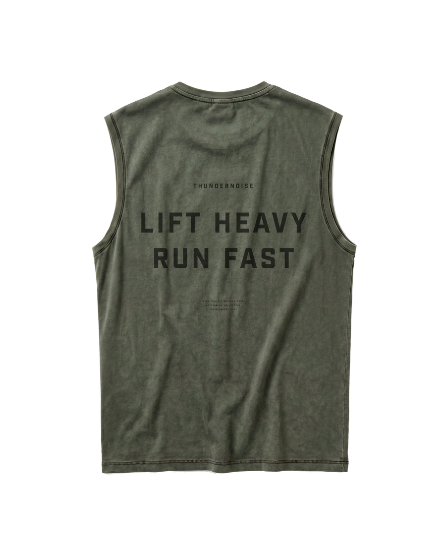 Lift Heavy Run Fast - Tank Top - Khaki