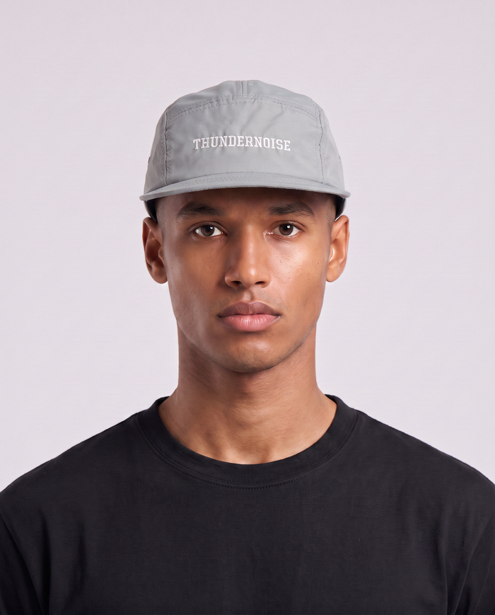 Thundernoise Nylon Ripstop Cap Light Grey - Model Front
