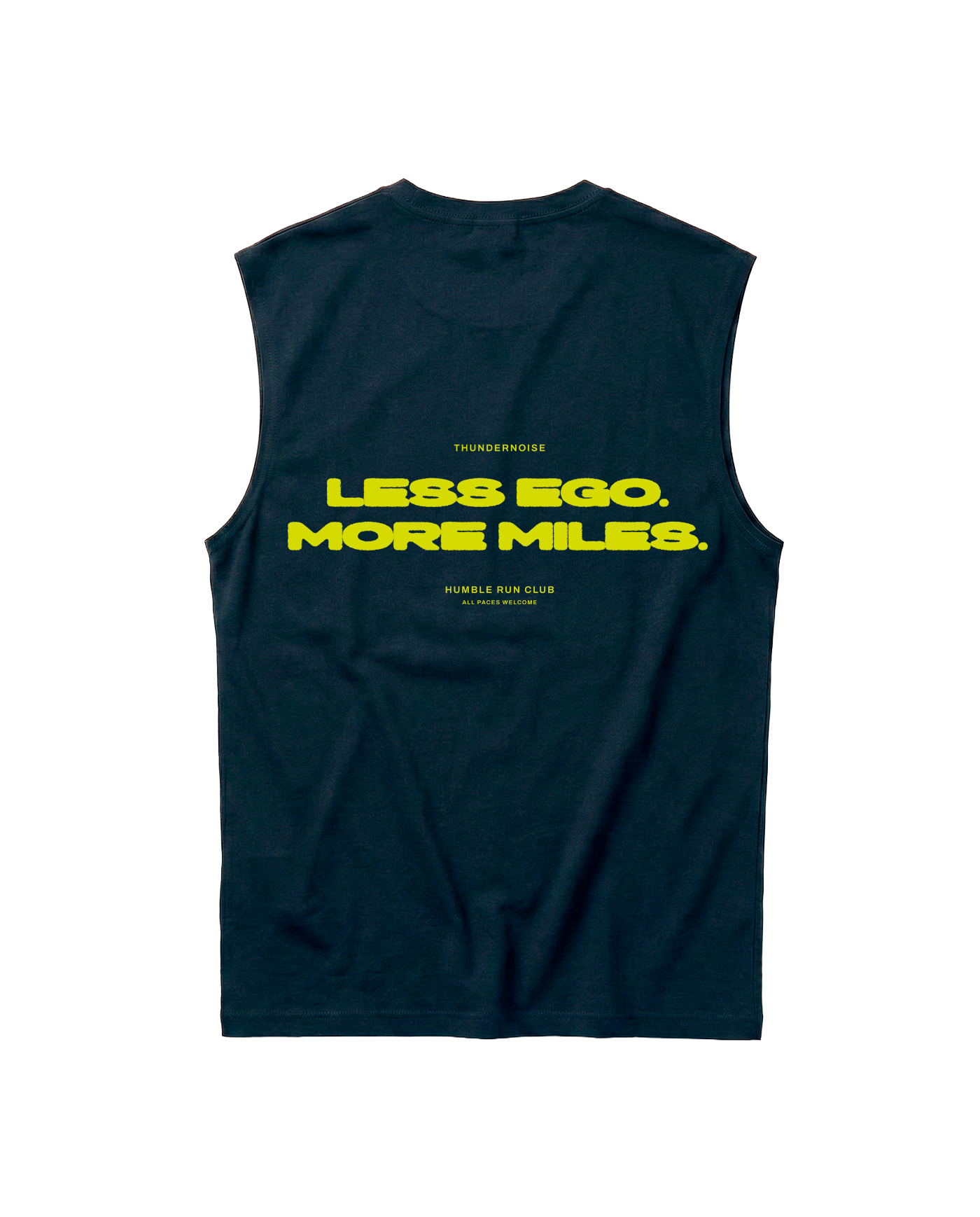 Less Ego Tank Top Navy - Flat Lay Back