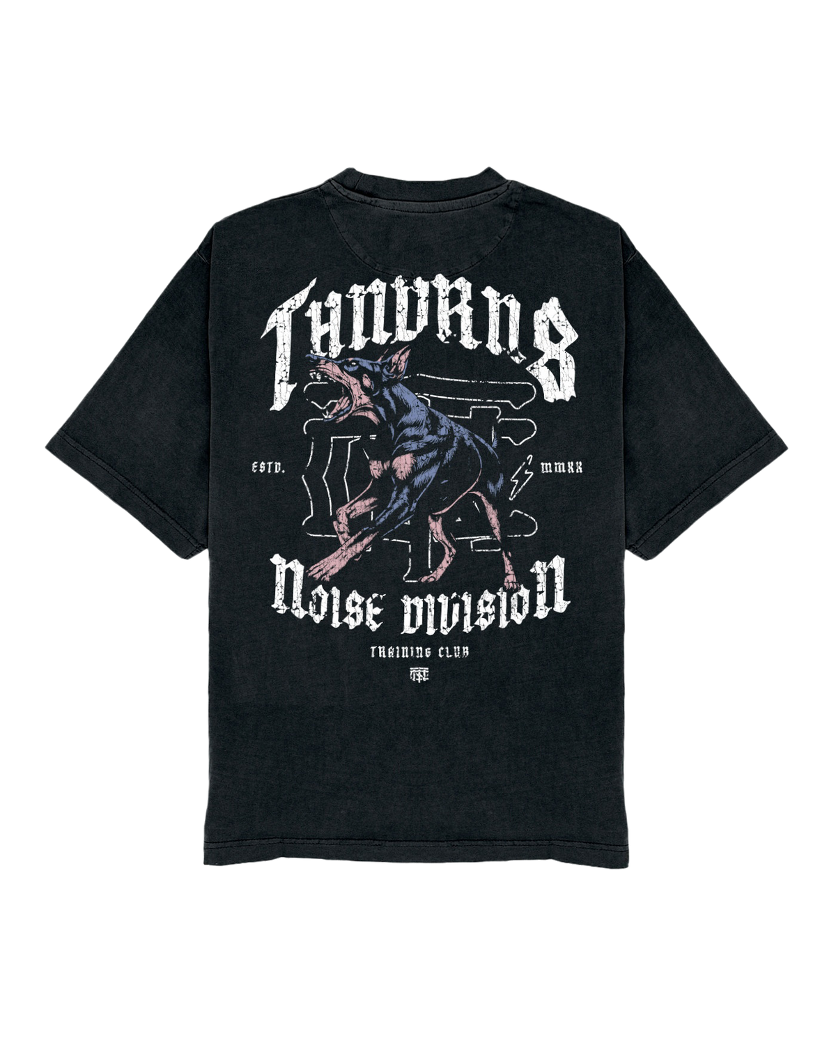 Noise Division Oversize T-shirt - Washed Black