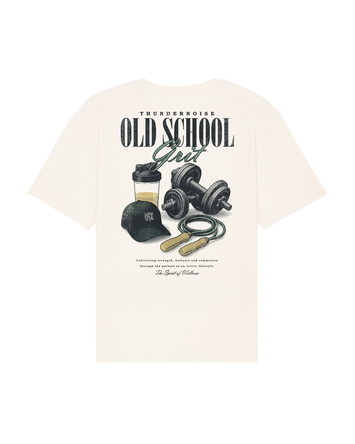Old School Grit Oversize T-shirt - Off White