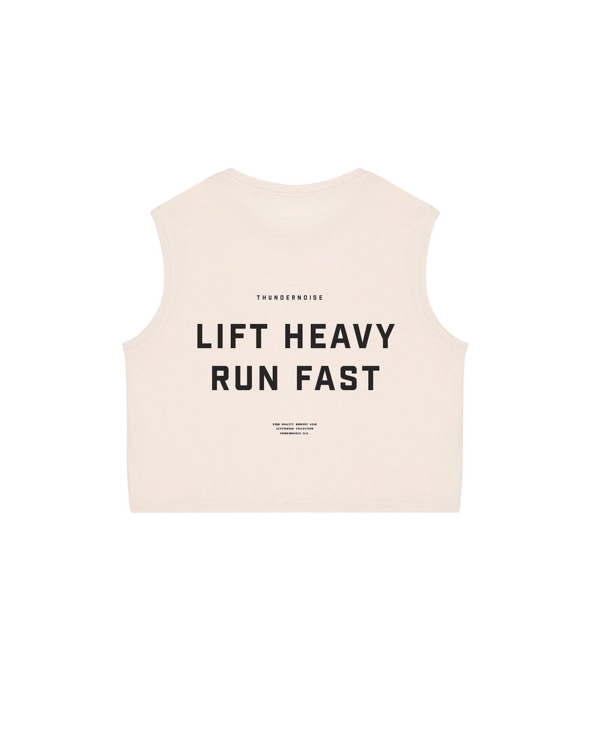Lift Heavy Run Fast - Cropped Tank Top